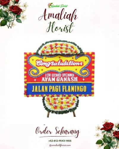 Bunga Papan Congratulation di Telaga Tawang